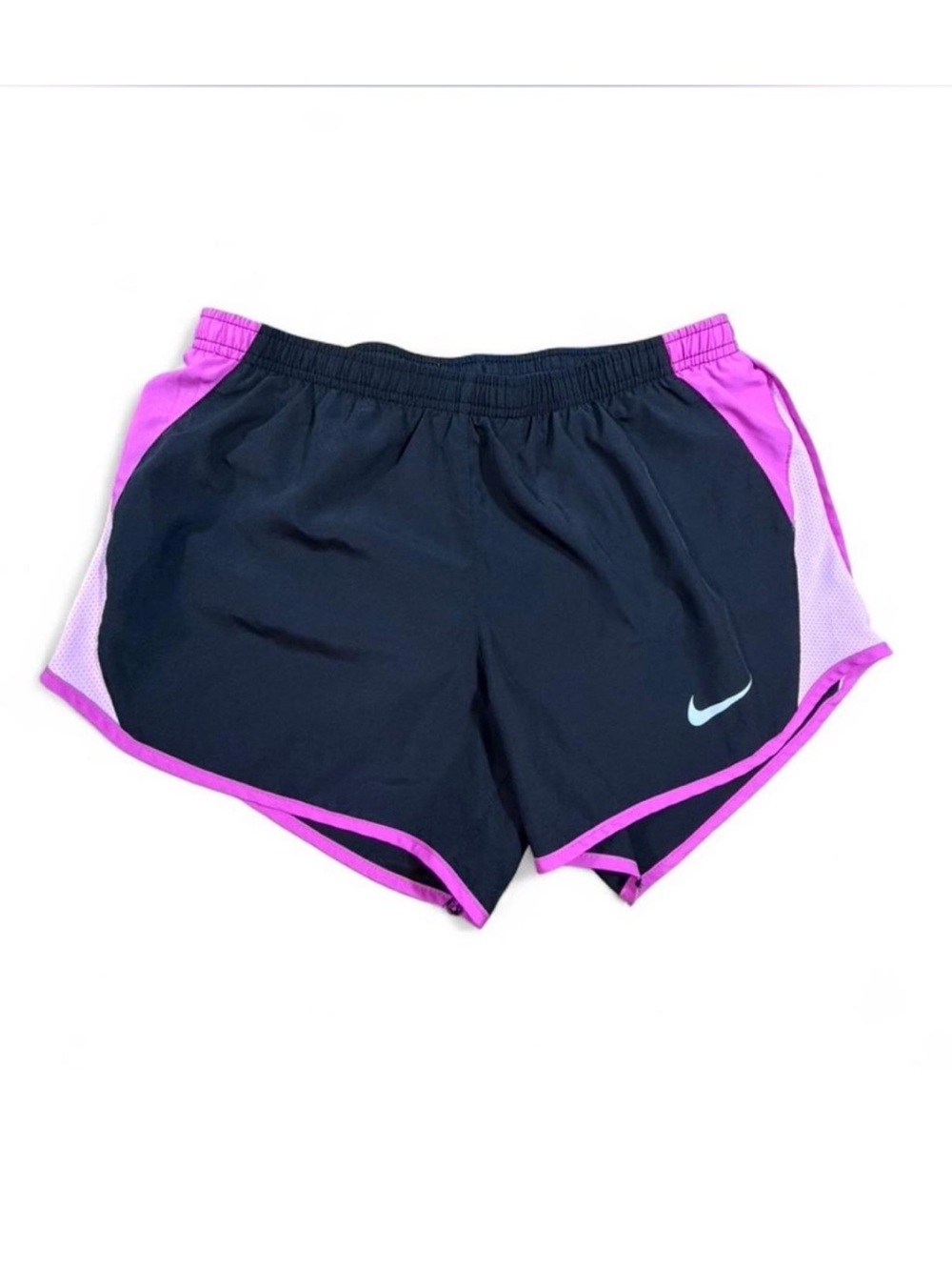 Nike Dri-Fit Running Shorts Black Pink Trim Athletic Gym Size S